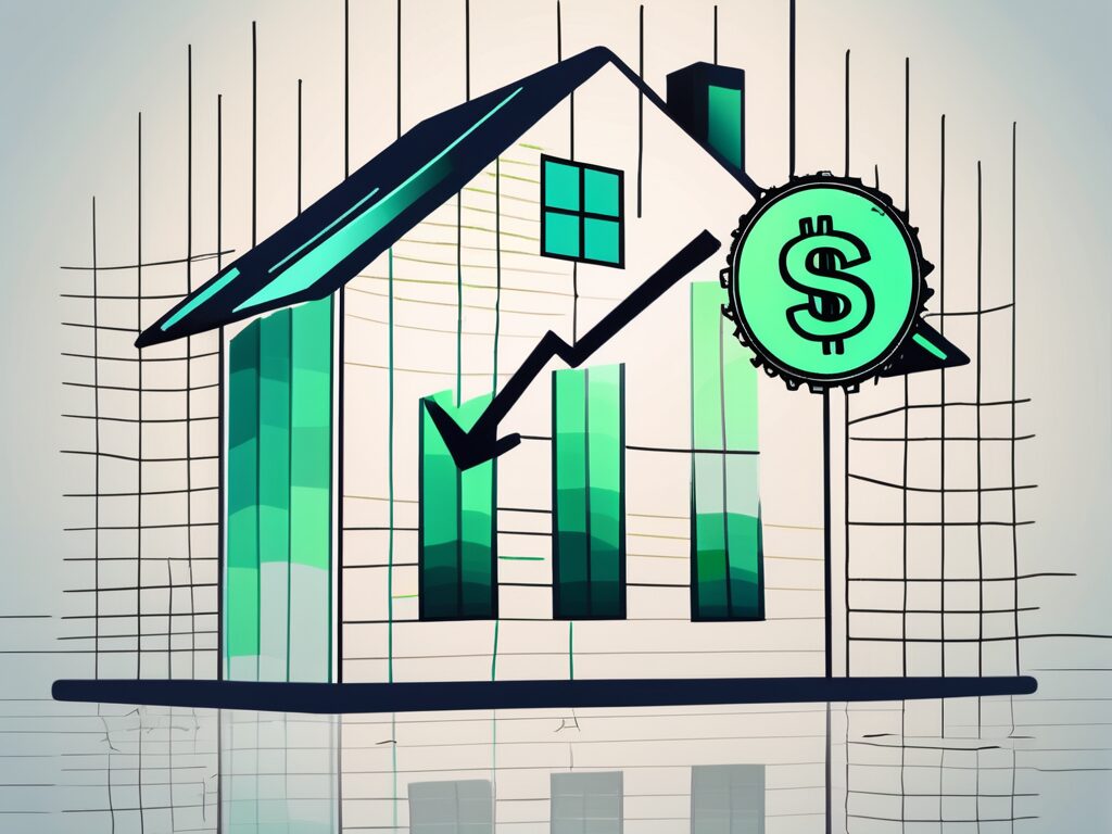 A house in miami lakes with a mortgage rate percentage symbol floating above it
