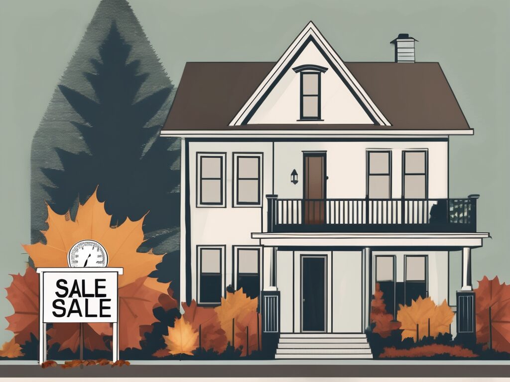 A house with a 'for sale' sign in a peaceful wausau neighborhood